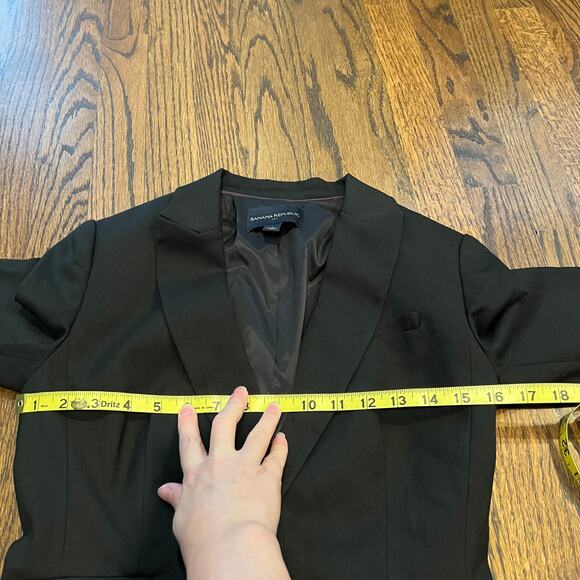 Banana Republic Black Women's Blazer Suit Coat - 0 - Picture 5 of 12